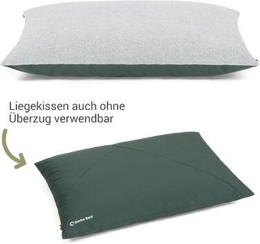 М'яке ліжко для собак великих порід Doctor Bark GreenLabel - зручне, миється, зелене (L)