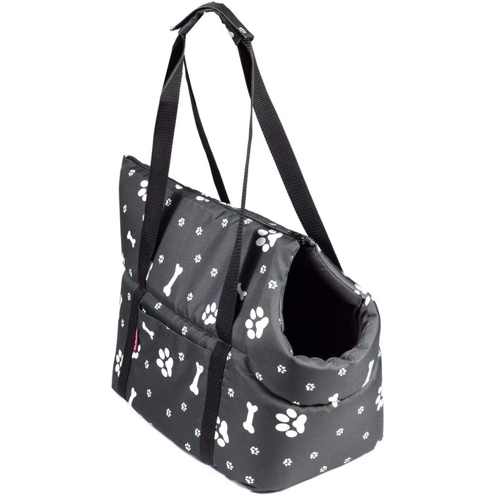 Транспортна сумка для собак та котів Boutique Zoo, чорна, S (до 5 кг)