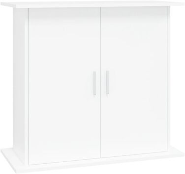 Тумба під акваріум BaraSh, біла, 81x36x73 см, ДСП, з шафкою для рибного акваріума