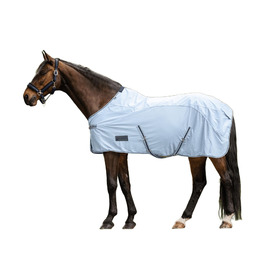 Дощова попона для коней Waldhausen Protect, світло-синя/темно-синя, 135 см