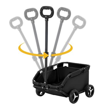 Візок для собак та котів, складний, чорний - Pet Stroller для маленьких собак та котів