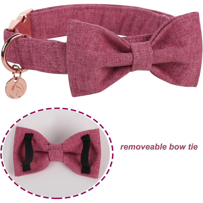 Елегантний собачий нашийник Dogwong з бантиком, білий. Зручний, регульований нашийник для собак маленьких та середніх порід. Ідеальний подарунок для дівчаток та хлопчиків. У комплекті 1 шт.