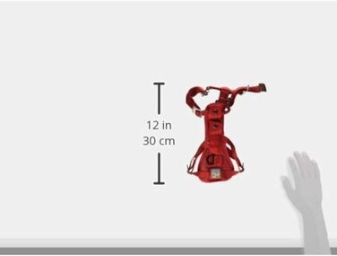 Автомобільна шлейка для собак Kurgo Tru-Fit, краш-тестована, розмір M, червона, для собак 2-5 кг