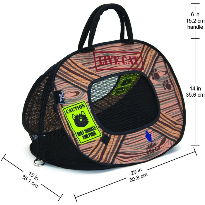 Транспортувальна сумка для кота SportPet Designs, розкладний переносний бокс для тварин