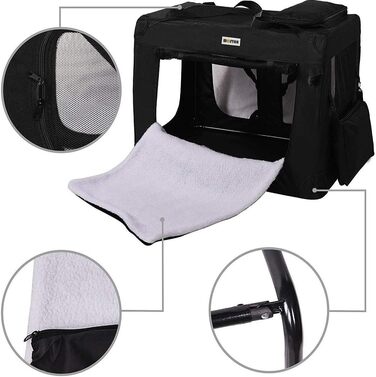 Складана переноска для собак Melko 82x58x58 см - переноска для котів та собак, сумка для тварин