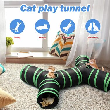 Туннель для котів, лабіринт-іграшка для кошенят, кроликів, щенят, ховрашків