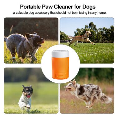Автоматичний очищувач лап для собак - мийка лап з м'якими силіконовими щетинками