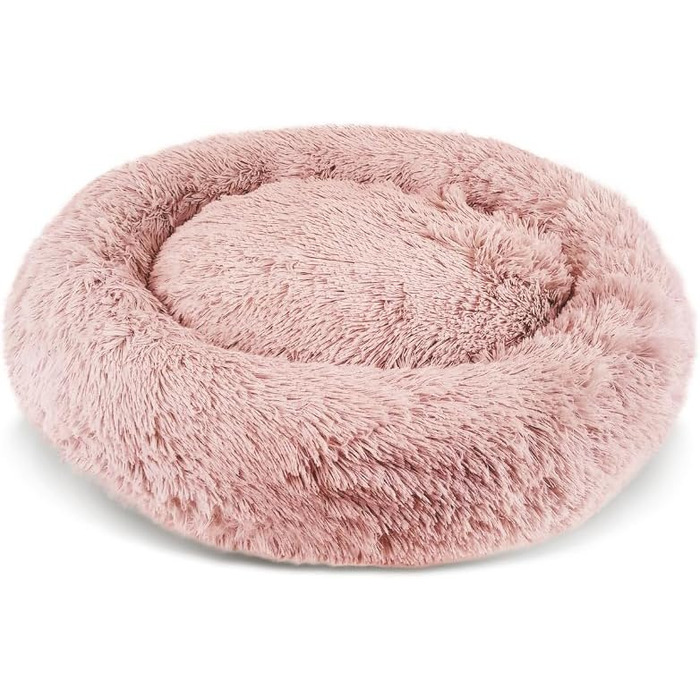 М'яке ліжко для собак та котів Alaska, знімний чохол, неслизьке, можна прати в машині – велике 81 см, рожеве