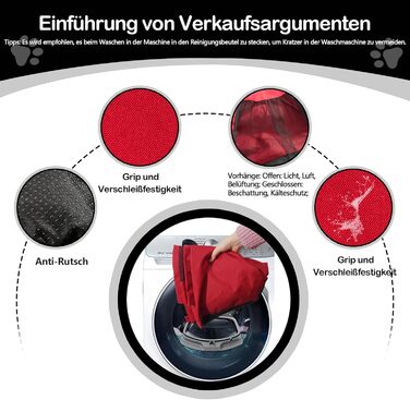 Зручне ліжко-будинок для собак та котів Babyezz, Tipi, червоний, L