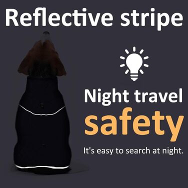 Водонепроникна тепла куртка для собак SilverChry, зручний нашийник, відбивачі, флісова підкладка, для великих собак, тепла та комфортна в холодну погоду, для дому та на вулицю
