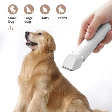 Набір для грумінгу собак HEEPDD: 4-в-1, LCD-дисплей, акумулятор, бездротовий, тихий, для стрижки шерсті та підпилювання кігтів (зелений)