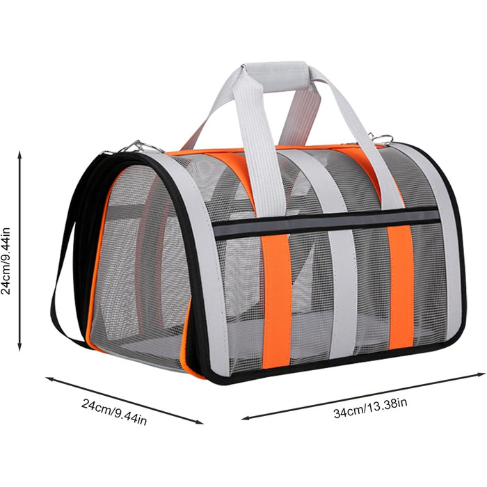 Складана переноска для тварин – практична переноска для котів та маленьких собак, м'які стінки, легка та зручна. Підходить для подорожей літаком.