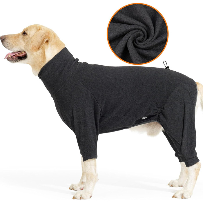 Теплий зимовий піджак для собак Lianziau з флісу, зелений (M, сірий)