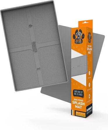 Підкладка під миску для собак та котів Mighty Paw Napfunterlage (M/L) 19x12 - Нековзна, придатна для миття в посудомийній машині, для легкого прибирання