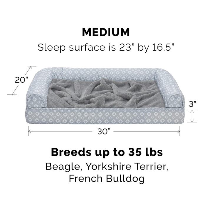 Кішечка Furhaven Trail Pup: зручне подорожнє ліжко для собак маленьких порід, з сумкою, водостійке, компактне, розмір S (76x51x15 см)