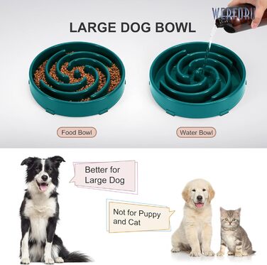 Навісник для собак, повільне годування, антизаковтування, безпечний та міцний, екологічний, темно-зелений