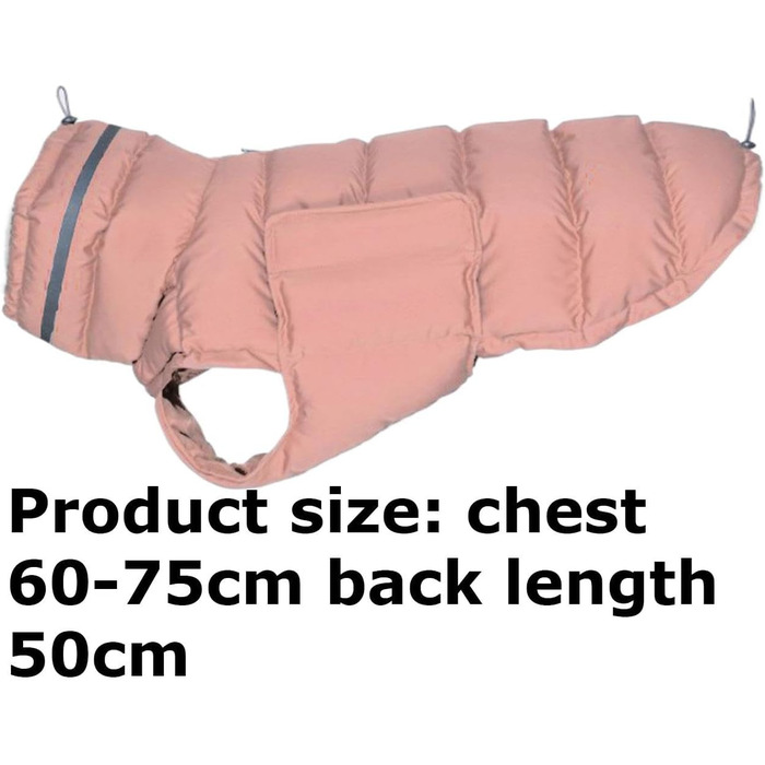 Зимовий теплий одяг для собак - водонепроникна куртка для собак, теплий одяг для тварин, товста зимова куртка (новий рожевий колір)