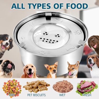 Миска для собак Slow Feeder з гелевими вставками, запобігає ковтання, великі миски для собак, аксесуари для собак, покращує травлення (миска для води)