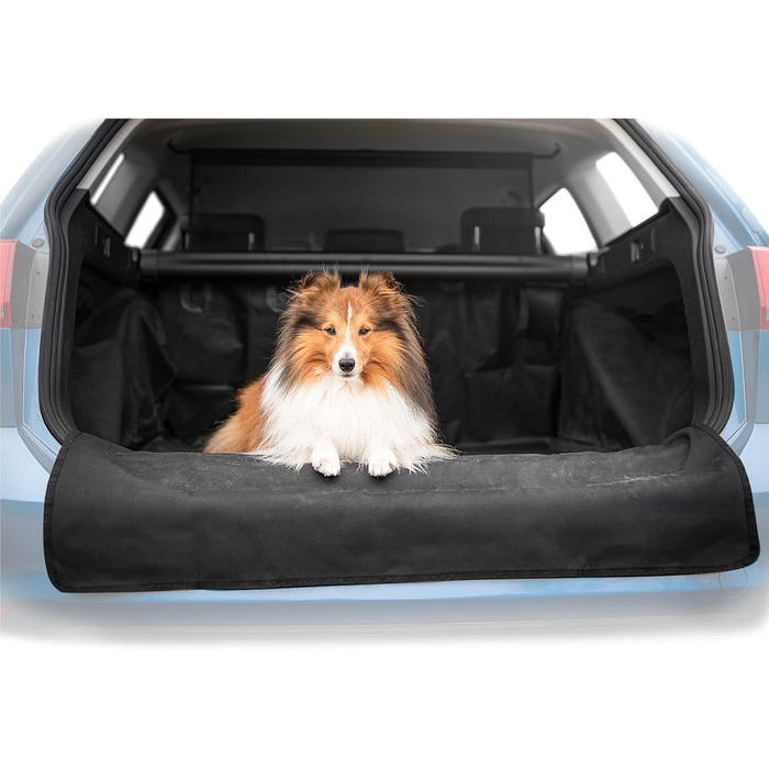 Захист для багажника автомобіля для собак, чорний - миється в пральній машині, універсальний - підходить для легкових, універсалів, SUV