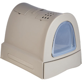 Туалет для котів Imac Catera Sandbox, 40x42,5x56 см, сірий, гігієнічний лоток з високими бортами