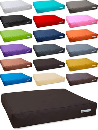 Крісло-ліжко для собак Big Pad з екошкіри, 140 x 110 см, XXL, мокко