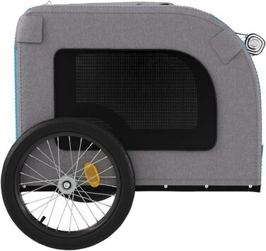 Причіп для велосипеда ZEYUAN для собак, блакитний та сірий, Oxford-тканина та сталь
