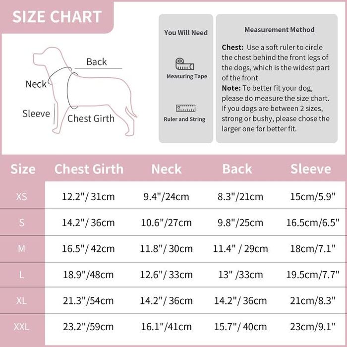 Піжама для собак з полярного флісу, тепла зимова куртка та светр для маленьких та середніх собак, X-Large, рожевий