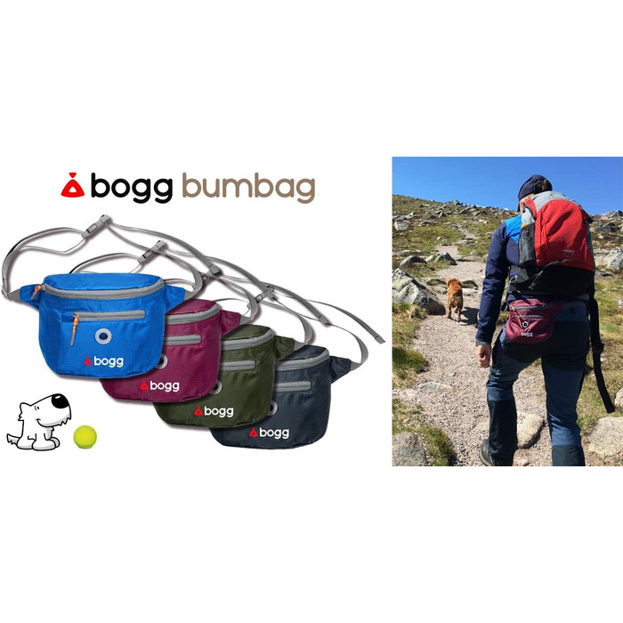 BOGG Універсальна сумка-переноска для собак | Диспенсер для пакетів та контейнер для відходів (Сірий Оскар)