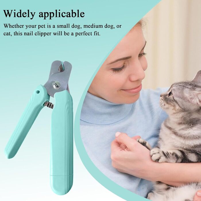 Електричний триммер для собак Krallenschneider - набір для догляду за кігтями з LED-підсвічуванням (світло-зелений)