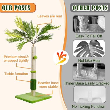 Драбина для котів MeowHomm з сизалю: кігтеточка, сходи, іграшки для котів, 101.6 см