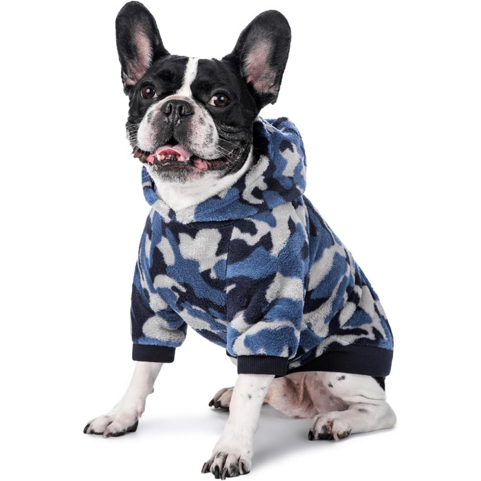 Теплий капелюховий светр для собак, котів та цуценят, камуфляж, рожевий, S (обхват грудей 35 см)