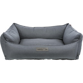 Ліжко для собак TRIXIE Farello, 100x70 см, сіре - м'яке лежанка з поліестеру, для середніх собак, антиковзаюче, можна прати
