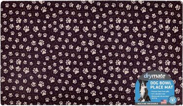 Підкладка для собак та котів Drymate, вбираючий матеріал, водонепроникна основа, антиковзаюча, для прання в машині, міцна, 30,5 x 50,8 см, кольори: Індійське літо Туркіс, Paw Path Tan