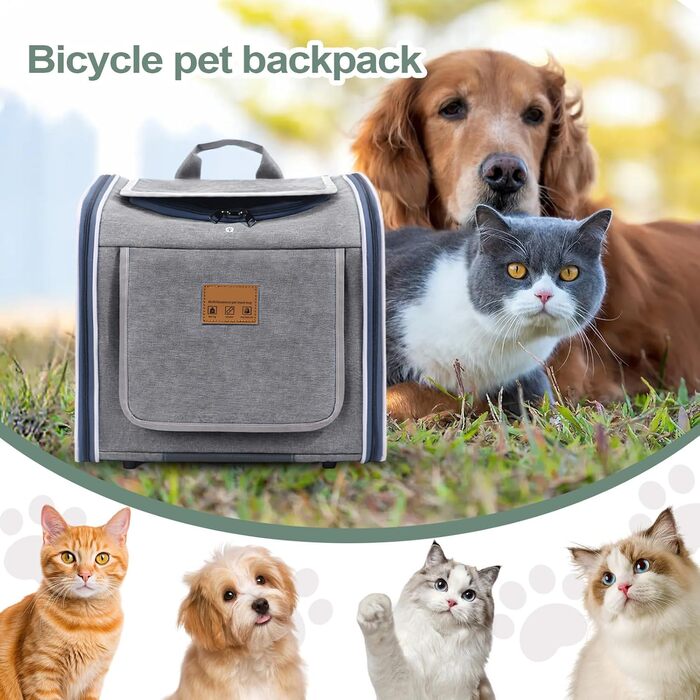 Зручний велосипедний кошик для собак та котів: складаний, портативний, для прогулянок та подорожей