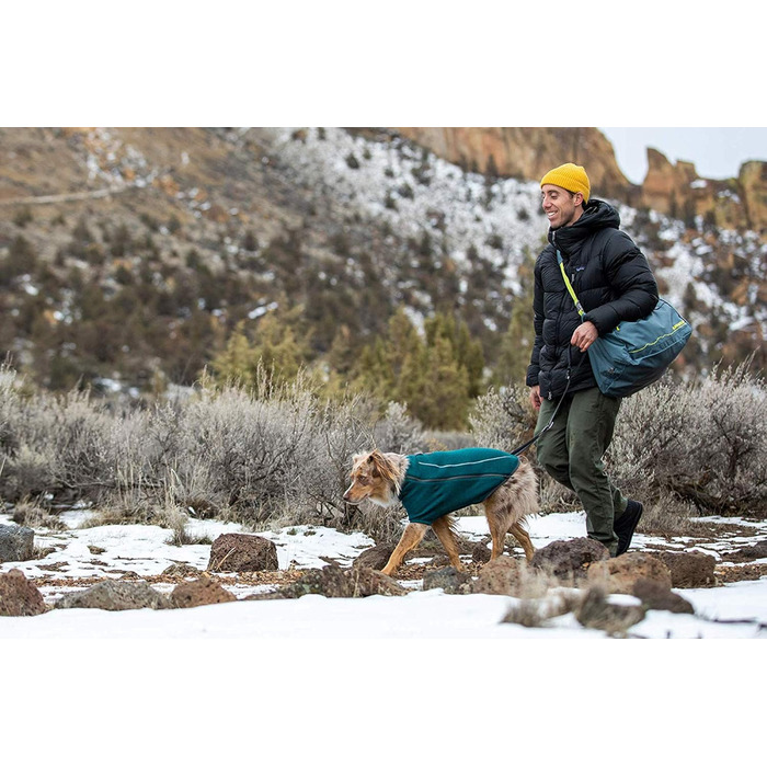 RUFFWEAR собача куртка Fernie, швидковисихаюча флісова мантія, сірий колір, XL