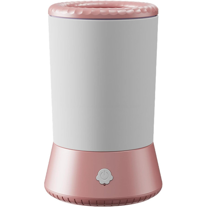 Автоматичний очищувач лап для собак - електрична мийка лап для домашніх тварин для собак маленьких та середніх порід з м'якими силіконовими щетинками, догляд за домашніми тваринами для котів та собак, простий у використанні, портативний (біло-рожевий)