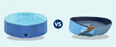 Складаний басейн для собак, сірий, 160x30 см, 600 л