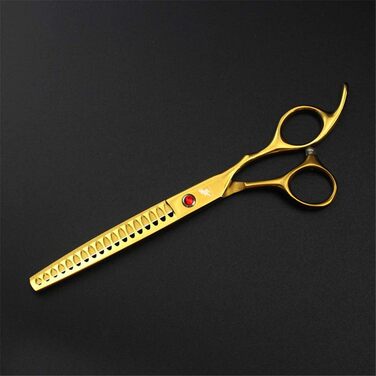 Набір професійних ножиць для грумінгу тварин (7,0 дюймів) з нержавіючої сталі. Ножиці для догляду за собаками та котами, з округлими кінчиками, для стрижки та розрідження шерсті.