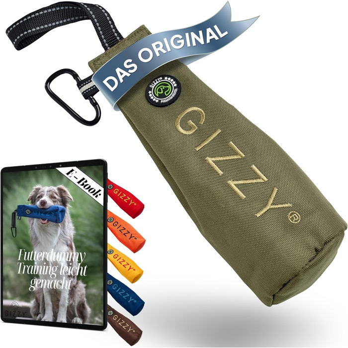 GIZZY® Оригінальний Futterdummy для собак: міцний мішечок для корму для всіх порід | Тренування собак з ласощами | Аксесуари для собак (Зелений)