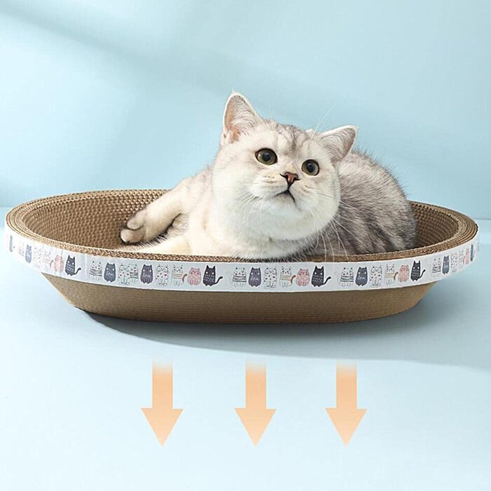 Килимок-крісло для котів з картонної гофрованої поверхні (2 шт.)