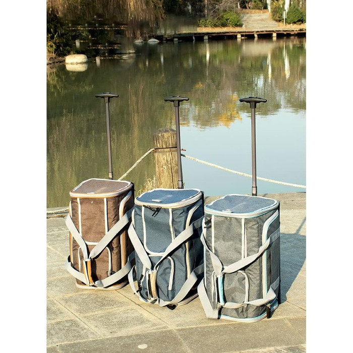 Розширювана переноска для домашніх тварин, переноска для котів/собак, переноска для подорожей знімними колесами, складана переноска для собак та котів середніх та маленьких порід (колір: Стиль C)