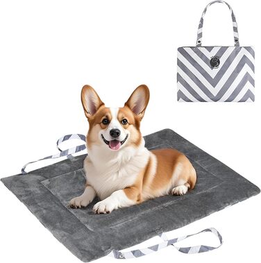 Водонепроникний килимок для собак Pawsse 80 x 60 см, для подорожей, авто, кемпінгу, миється, складається