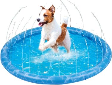 Басейн для собак Ø 80 см: ідеальний басейн-перевертач для собак, іграшковий басейн-фонтан, дитячий басейн для ігор з водою
