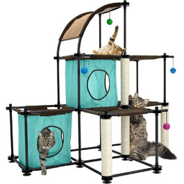 Kitty City Claw Indoor Mega Kit меблі для котів: хвилястий кігтеточка та ліжко для котів