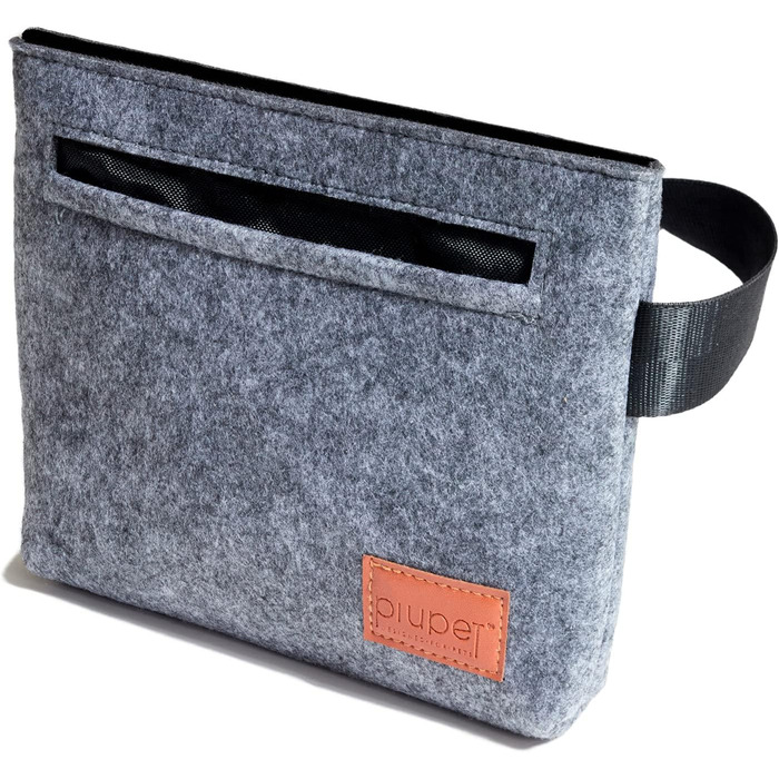 ПiюПет® Сумка для ласощів для собак | З магнiтною застёжкою | Сумка для корму для собак для тренувань | З фетровим дизайном | Висока якiсть & Стиль | Сумка для перекусiв для собак, 1 шт. (1 упаковка)