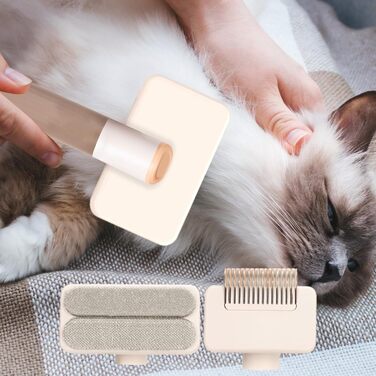 Бурштук для догляду за шерстю котів та собак, багатофункціональна щітка для вичісування, багаторазове аксесуар для розплутування, інструмент для чищення домашніх тварин