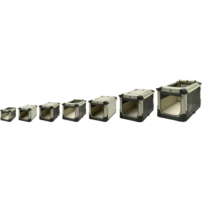 Складаний тканинний бокс для собак Maelson Soft Kennel XXL 120, бежевий, 120x77x86 см