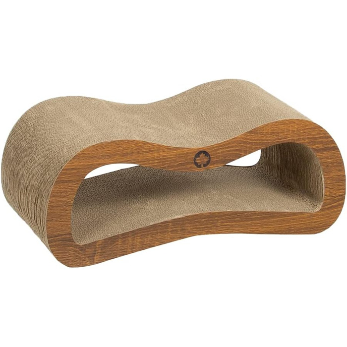 Крязовий борд Orbit Petite для котів | Дерево, крязовий картон, котяча м'ята | 45 x 18 x 23 см