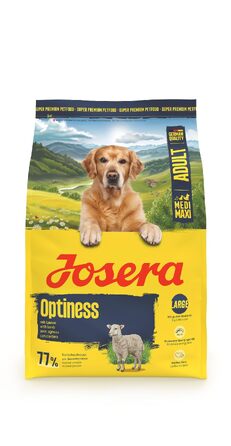 Сухий корм для великих дорослих собак Josera Optiness з ягнятиною та рисом, 12.5 кг