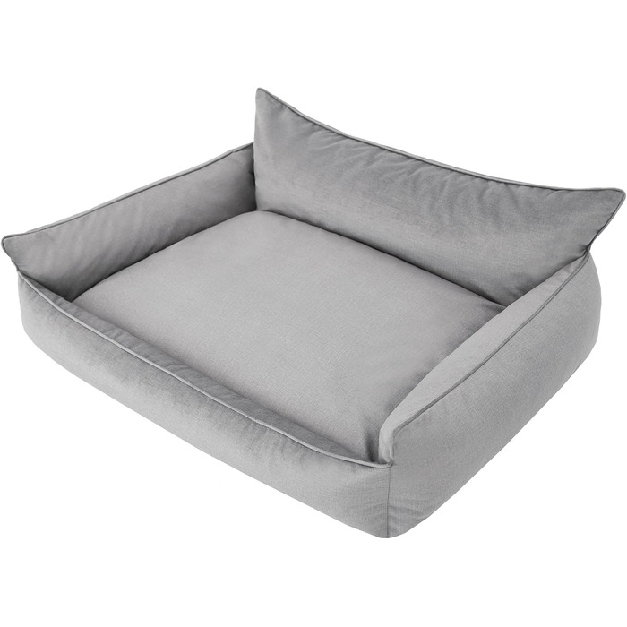 Ліжко для собак, лежанка для тварин, килимок для собак, ліжко-кімнат, матрац для собак, диван для тварин, матрац, XXXL - 132 x 106 см, графіт, екологічний розмір: XXXL - 132 x 106 см